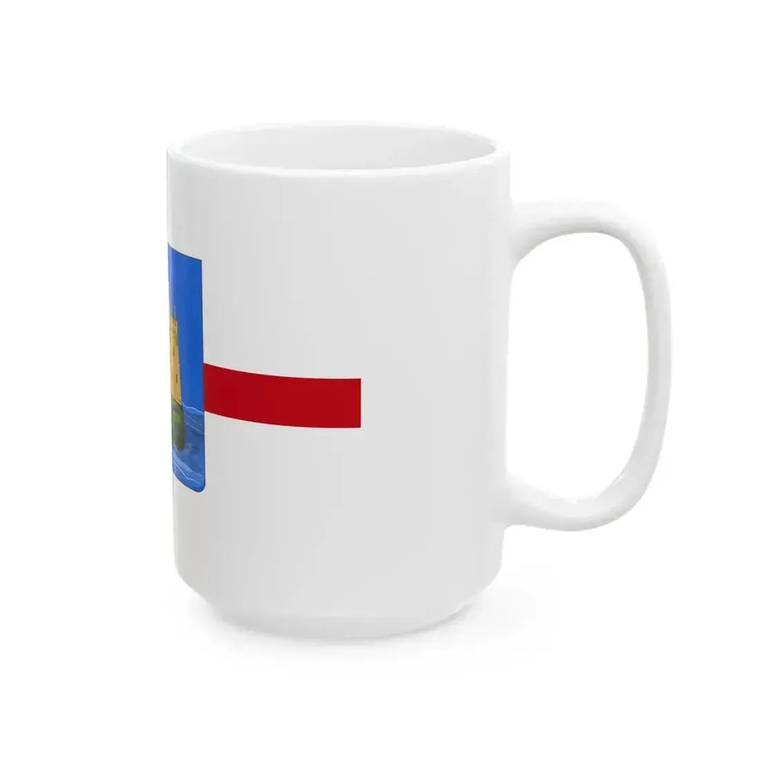 Flag of Capraia Isola (Italy) White Coffee Mug - Go Mug Yourself