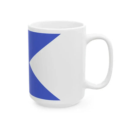 Flag of captain division commander of the Regia Marina (Italy) White Coffee Mug - Go Mug Yourself