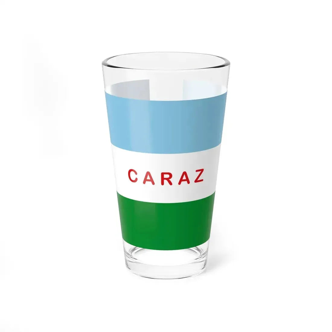 Flag of Caraz (Peru) Pint Glass 16oz 16oz - Go Mug Yourself