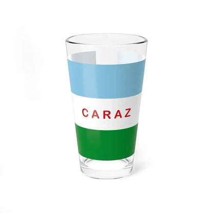 Flag of Caraz (Peru) Pint Glass 16oz 16oz - Go Mug Yourself