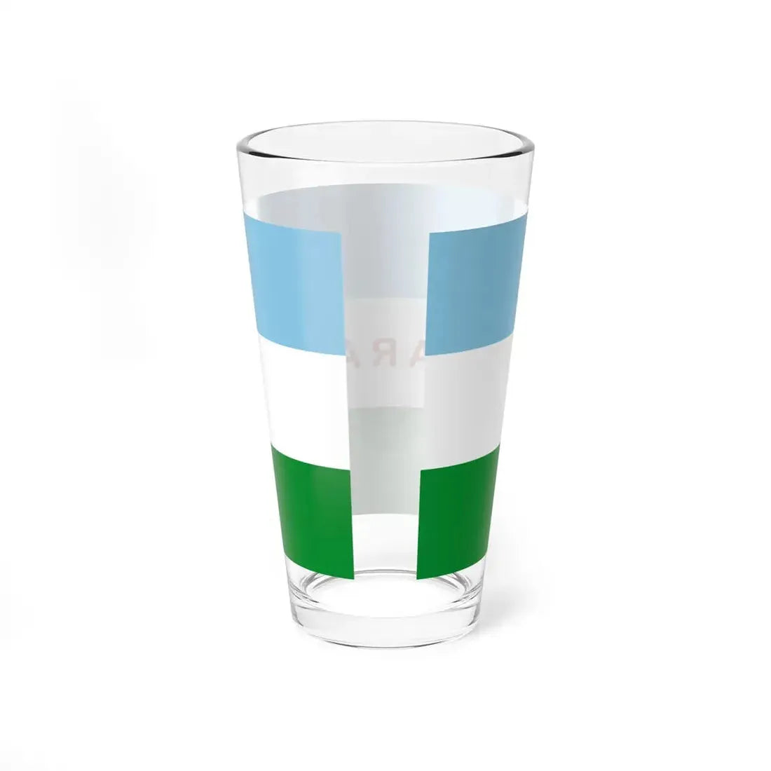Flag of Caraz (Peru) Pint Glass 16oz - Go Mug Yourself