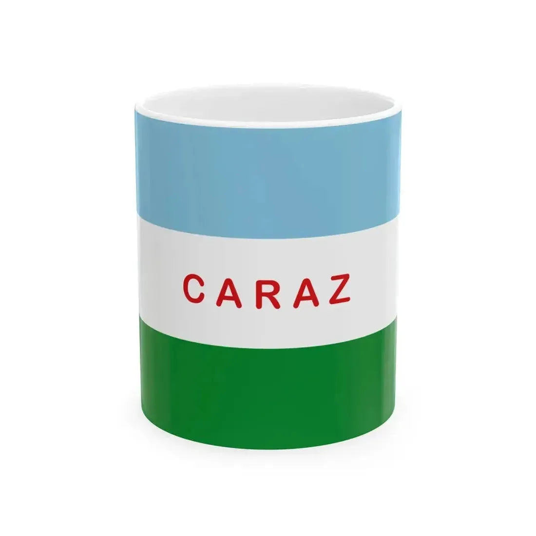 Flag of Caraz (Peru) White Coffee Mug 11oz - Go Mug Yourself