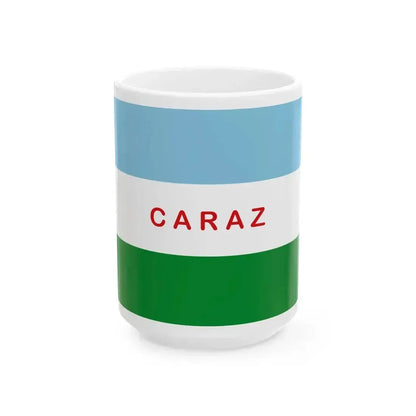 Flag of Caraz (Peru) White Coffee Mug 15oz - Go Mug Yourself