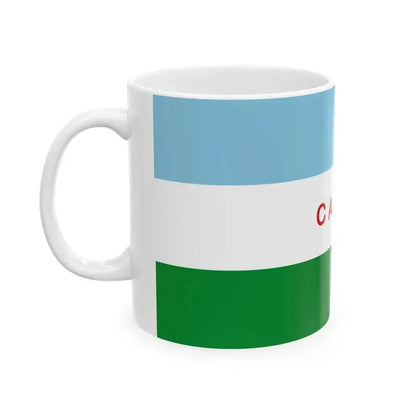 Flag of Caraz (Peru) White Coffee Mug - Go Mug Yourself