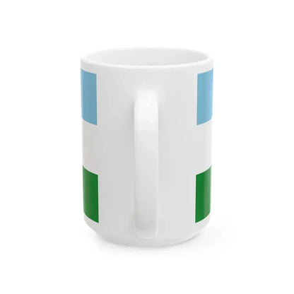 Flag of Caraz (Peru) White Coffee Mug - Go Mug Yourself