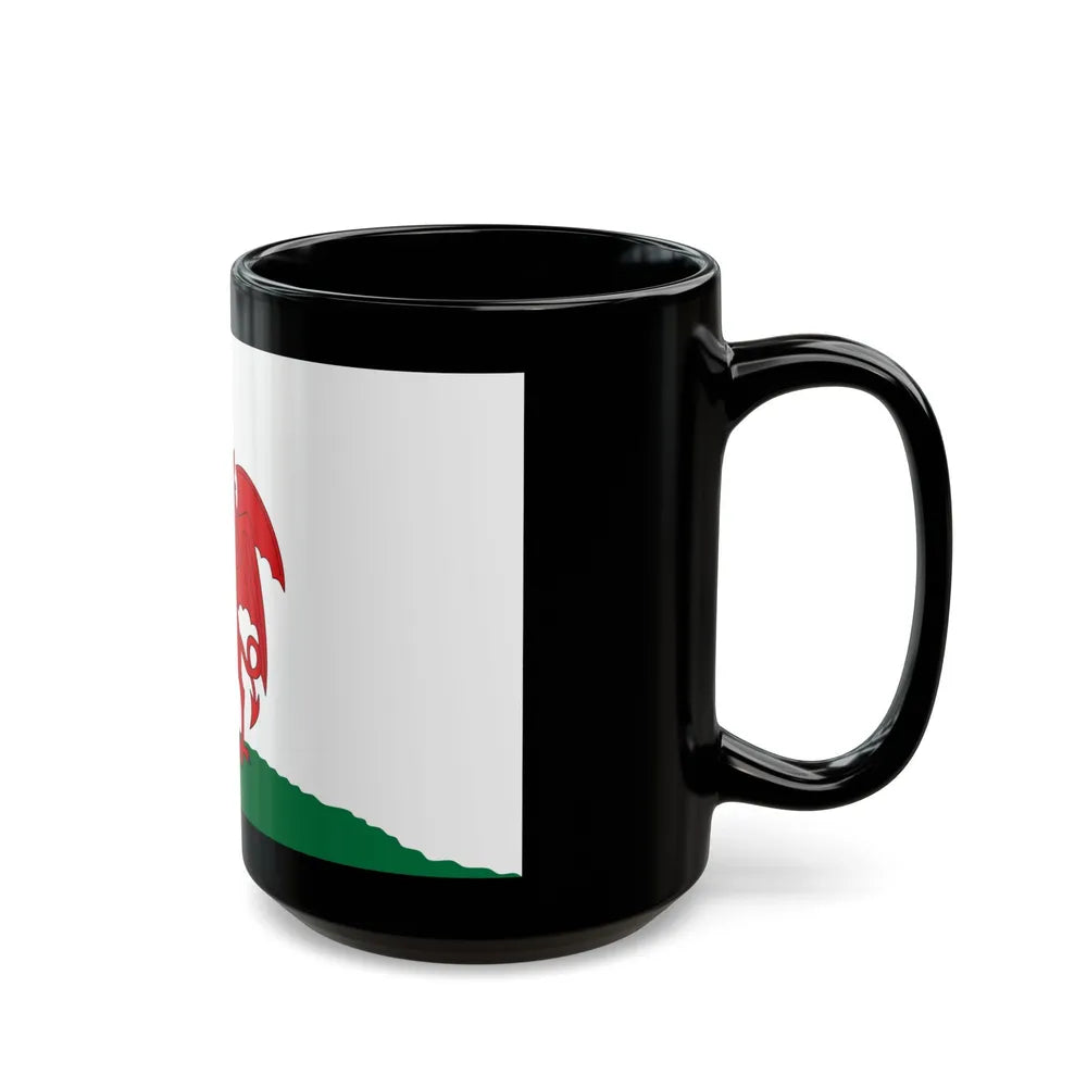 Flag of Cardiff UK - Black Coffee Mug-Go Mug Yourself