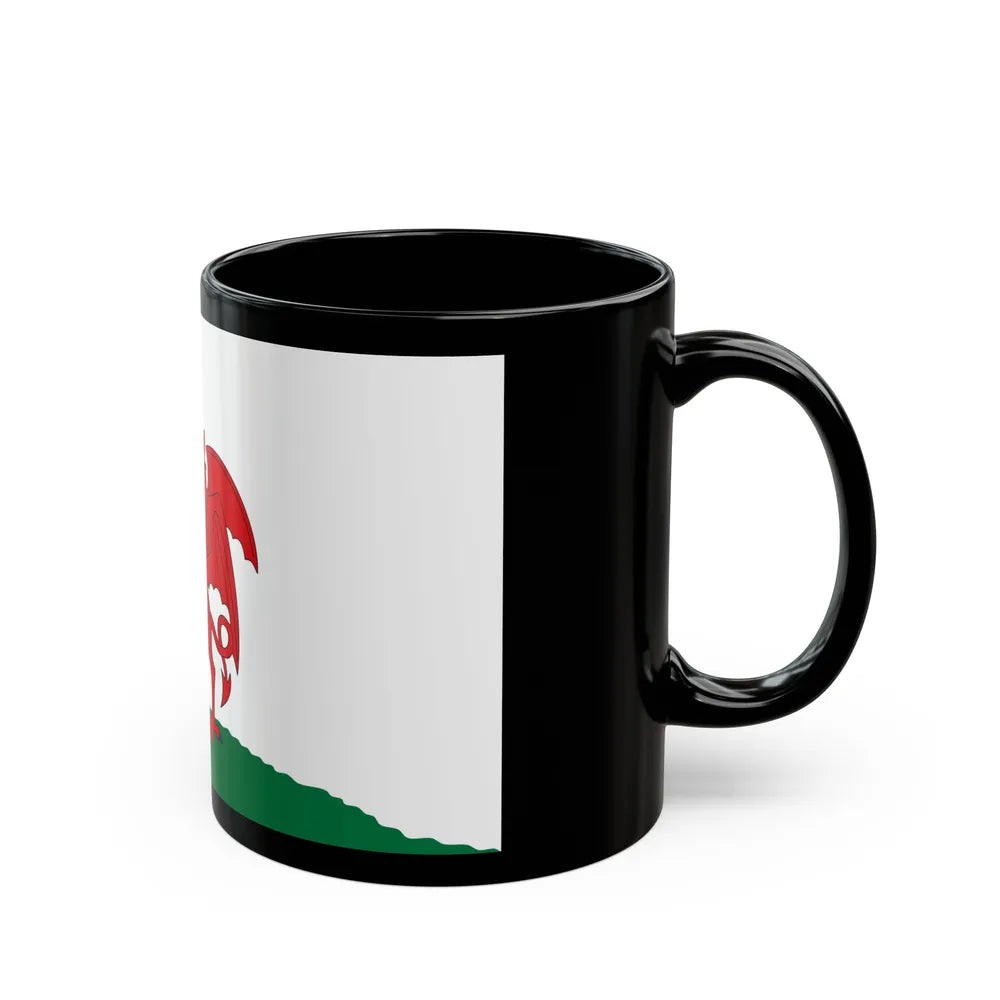 Flag of Cardiff UK - Black Coffee Mug-Go Mug Yourself