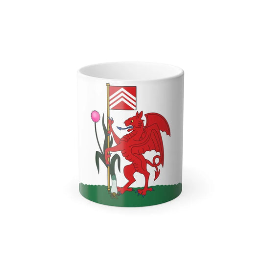 Flag of Cardiff UK - Color Changing Coffee Mug-11oz-Go Mug Yourself