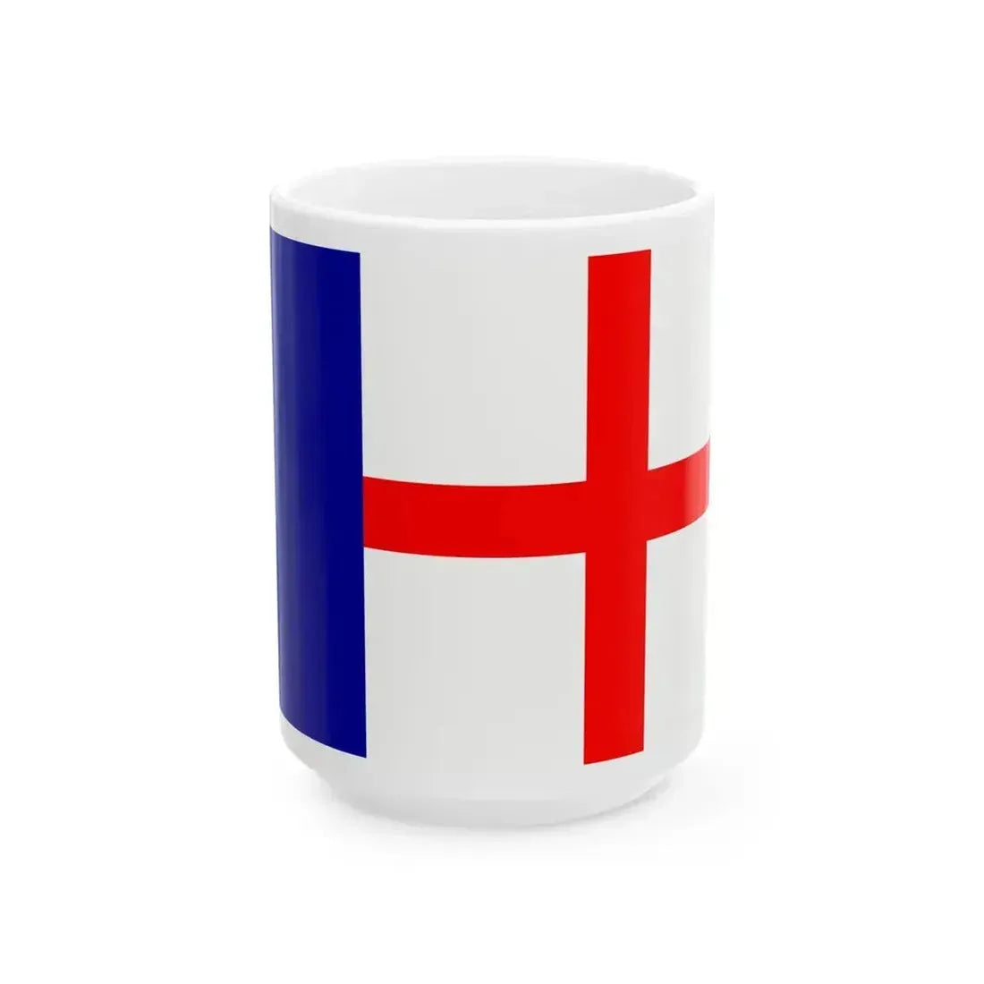 Flag of Cargese (France) White Coffee Mug 15oz - Go Mug Yourself