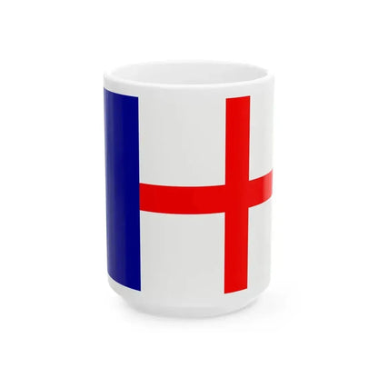 Flag of Cargese (France) White Coffee Mug 15oz - Go Mug Yourself