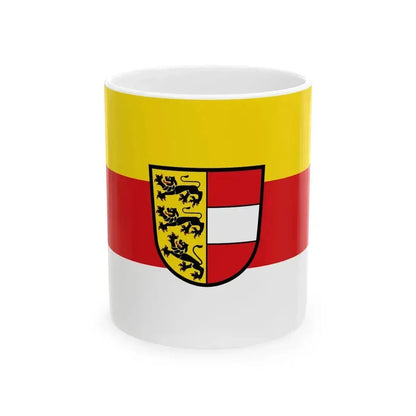 Flag of Carinthia state (Austria) White Coffee Mug 11oz - Go Mug Yourself