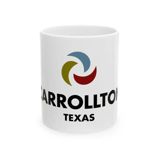 Flag of Carrollton Texas 2016 (United States) White Coffee Mug 11oz - Go Mug Yourself