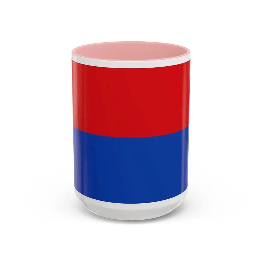 Flag of Cartago Province Costa Rica - Accent Coffee Mug 15oz Pink - Go Mug Yourself