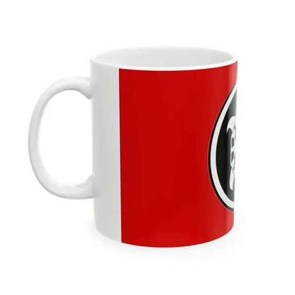 Flag of CasaPound (Italy) White Coffee Mug - Go Mug Yourself