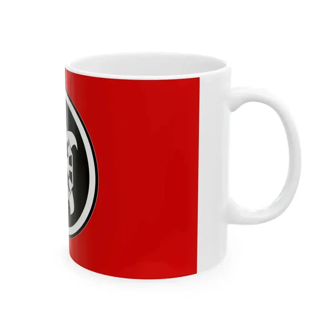 Flag of CasaPound (Italy) White Coffee Mug - Go Mug Yourself