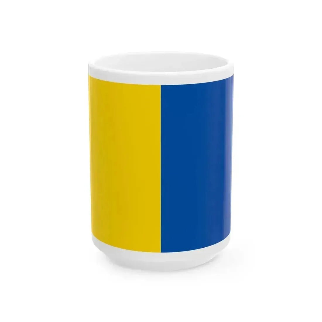 Flag of Castellammare di Stabia (Italy) White Coffee Mug 15oz - Go Mug Yourself