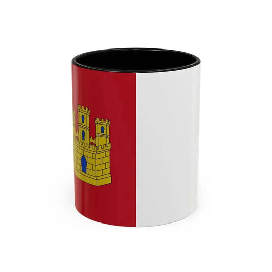 Flag of Castile La Mancha Spain - Accent Coffee Mug 11oz Black - Go Mug Yourself