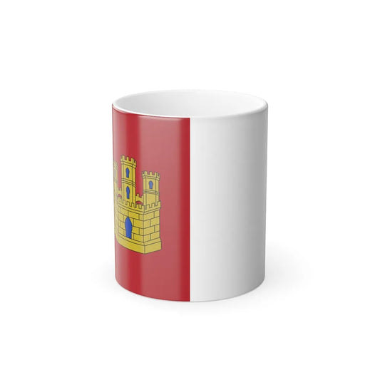 Flag of Castile La Mancha Spain - Color Changing Coffee Mug-11oz-Go Mug Yourself