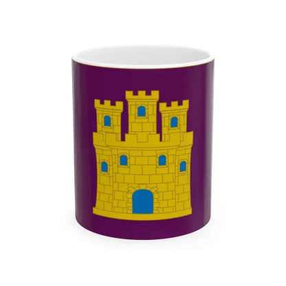Flag of Castile purple (Spain) White Coffee Mug 11oz - Go Mug Yourself