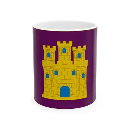 Flag of Castile purple (Spain) White Coffee Mug 11oz - Go Mug Yourself