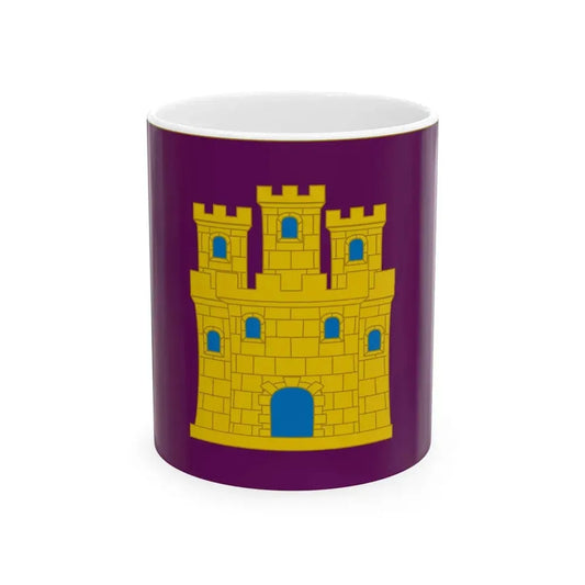 Flag of Castile purple (Spain) White Coffee Mug 11oz - Go Mug Yourself