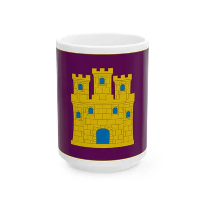 Flag of Castile purple (Spain) White Coffee Mug 15oz - Go Mug Yourself