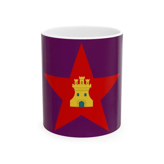 Flag of Castile with star (Spain) White Coffee Mug 11oz - Go Mug Yourself