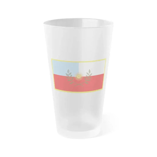 Flag of Catamarca Province Argentina - Frosted Pint Glass 16oz 16oz Frosted - Go Mug Yourself