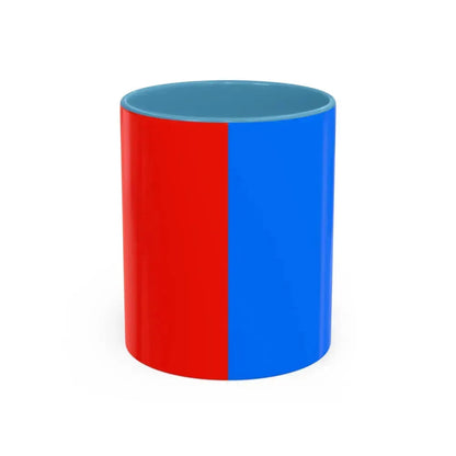 Flag of Catania Italy - Accent Coffee Mug 11oz Light Blue - Go Mug Yourself