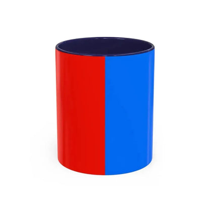 Flag of Catania Italy - Accent Coffee Mug 11oz Navy - Go Mug Yourself