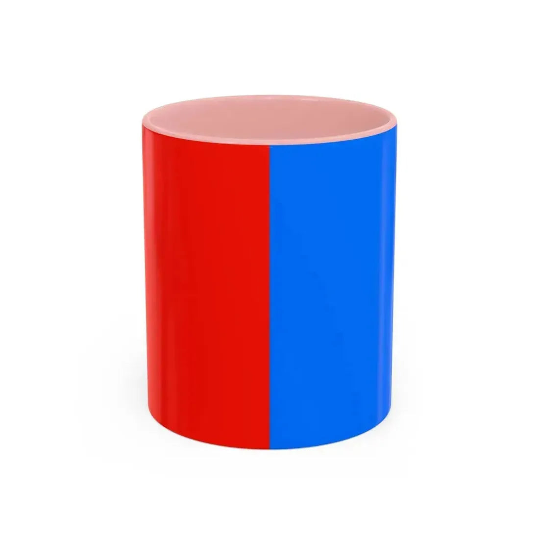 Flag of Catania Italy - Accent Coffee Mug 11oz Pink - Go Mug Yourself