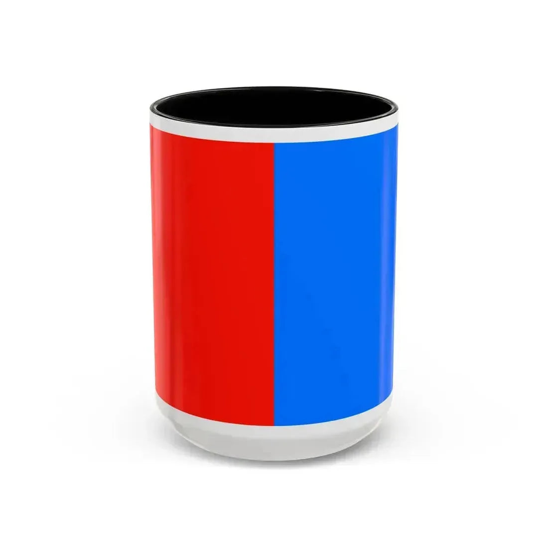 Flag of Catania Italy - Accent Coffee Mug 15oz Black - Go Mug Yourself
