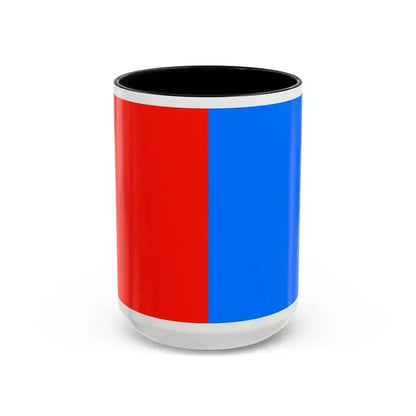 Flag of Catania Italy - Accent Coffee Mug 15oz Black - Go Mug Yourself