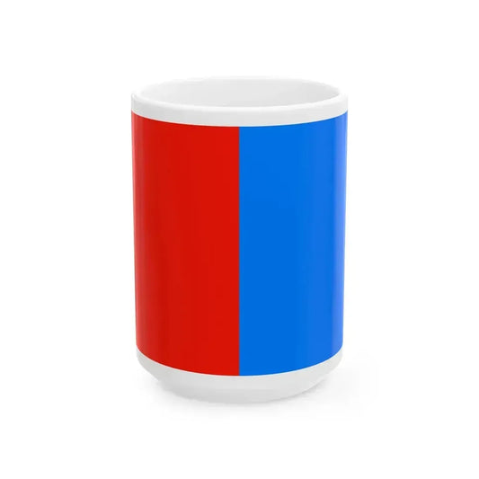 Flag of Catania Italy - White Coffee Mug 15oz - Go Mug Yourself