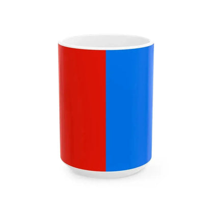 Flag of Catania (Italy) White Coffee Mug 15oz - Go Mug Yourself