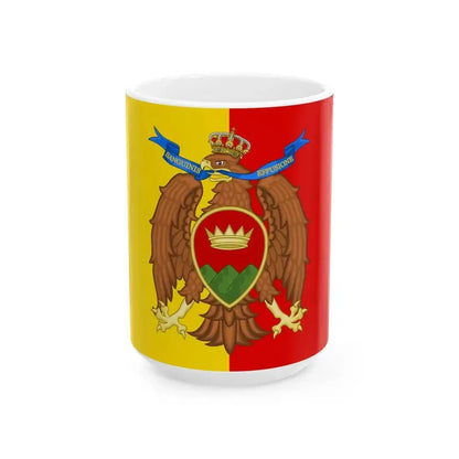 Flag of Catanzaro (Italy) White Coffee Mug 15oz - Go Mug Yourself