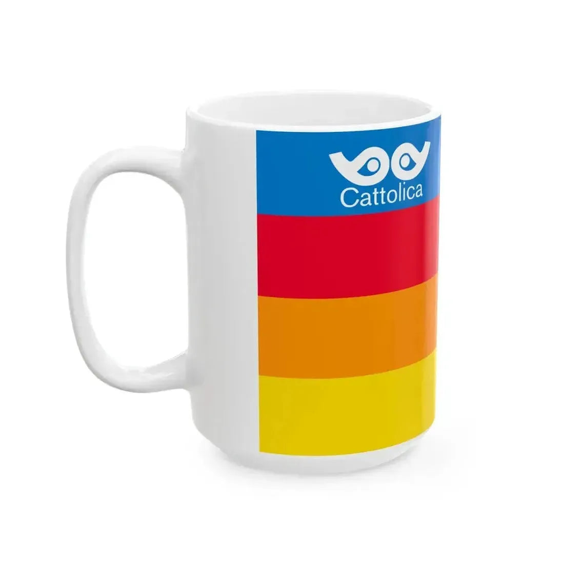 Flag of Cattolica (Italy) White Coffee Mug - Go Mug Yourself
