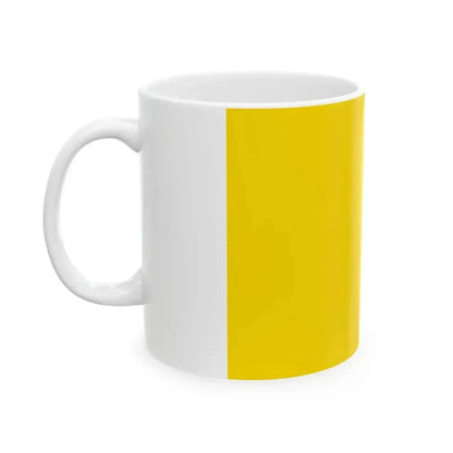 Flag of Cava de Tirreni (Italy) White Coffee Mug - Go Mug Yourself