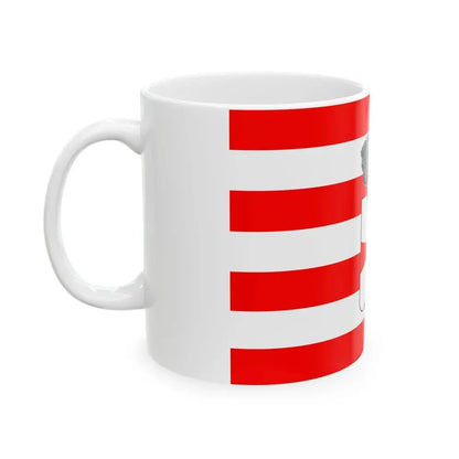 Flag of Cavalese (Italy) White Coffee Mug - Go Mug Yourself
