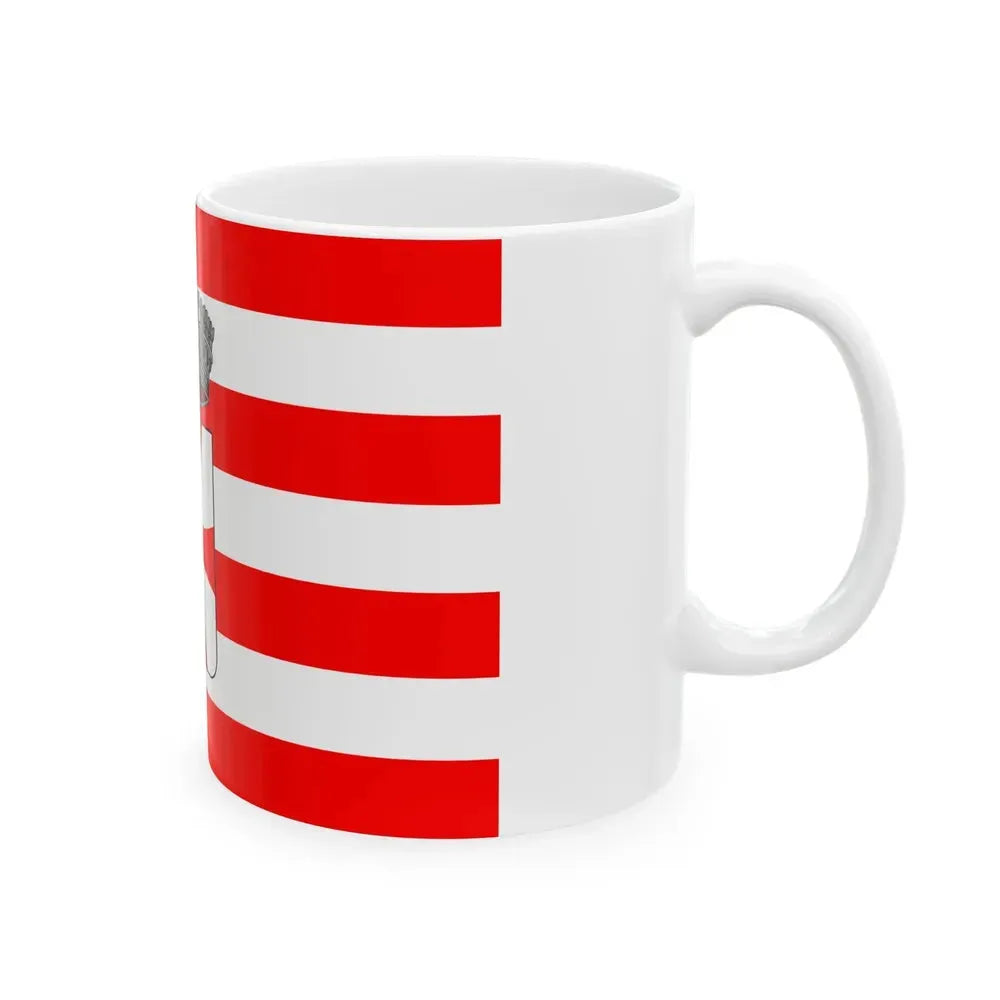 Flag of Cavalese (Italy) White Coffee Mug - Go Mug Yourself