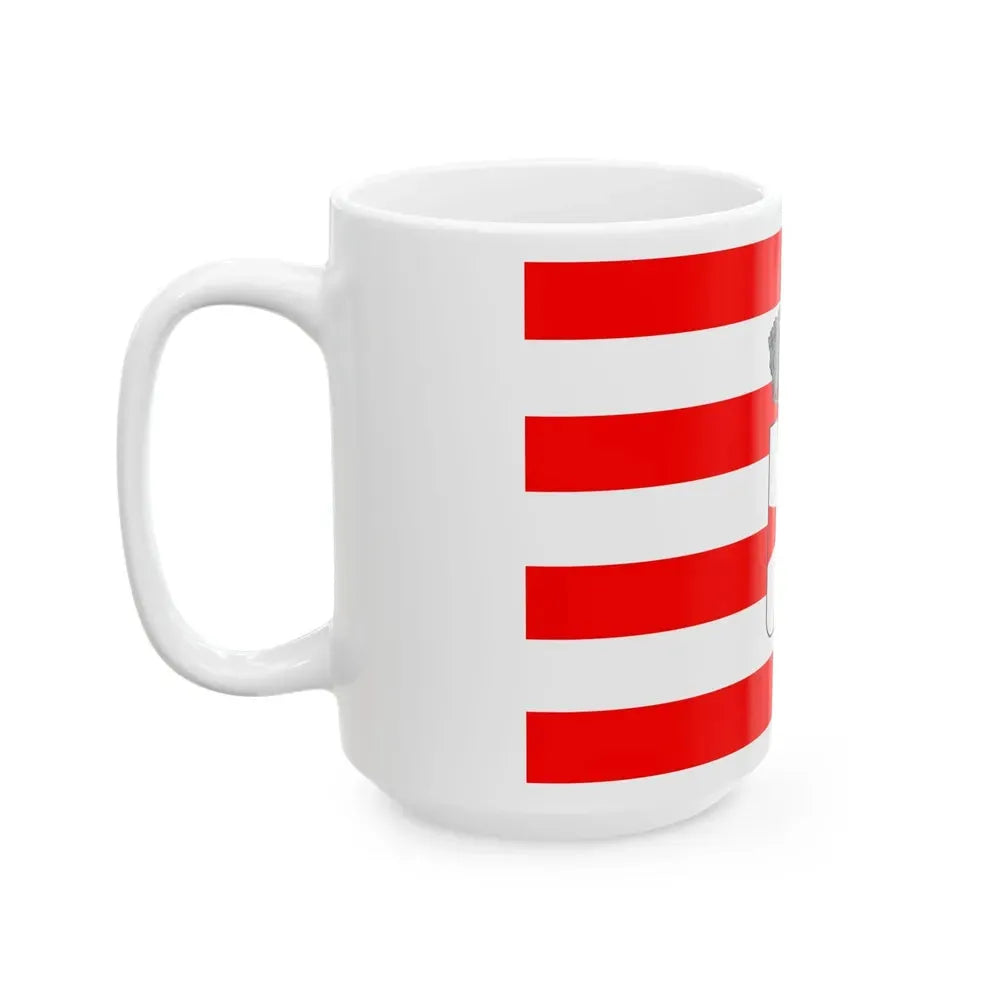 Flag of Cavalese (Italy) White Coffee Mug - Go Mug Yourself