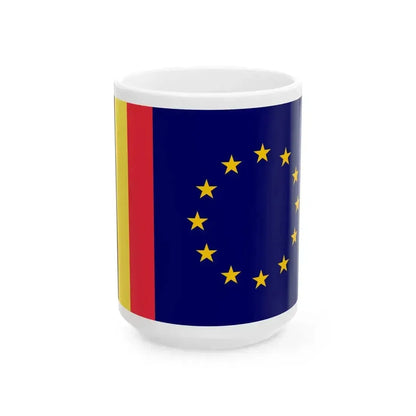 Flag of CEBED (Belgium) White Coffee Mug 15oz - Go Mug Yourself