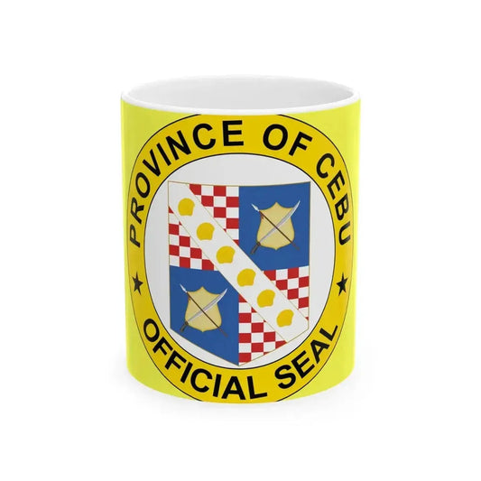 Flag of Cebu province (Philippines) White Coffee Mug 11oz - Go Mug Yourself