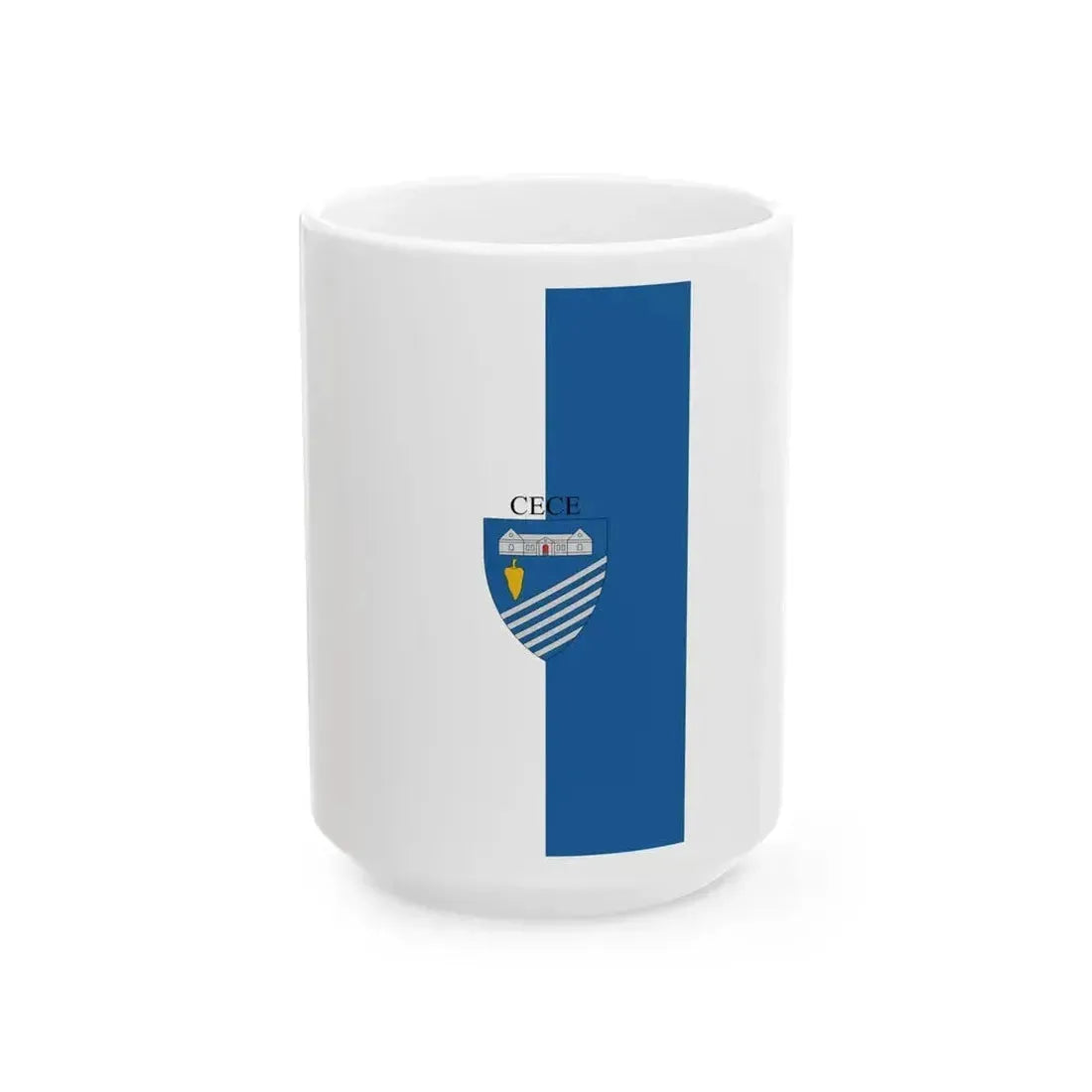 Flag of Cece Hungary vertical (Hungary) White Coffee Mug 15oz - Go Mug Yourself