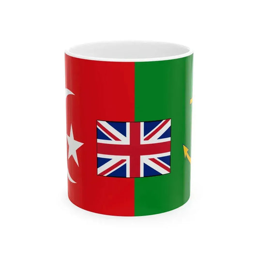 Flag of Cecil Rhodes Cape to Cairo (Egypt) White Coffee Mug 11oz - Go Mug Yourself