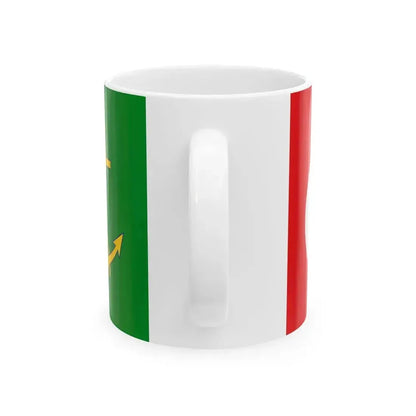 Flag of Cecil Rhodes Cape to Cairo (Egypt) White Coffee Mug - Go Mug Yourself
