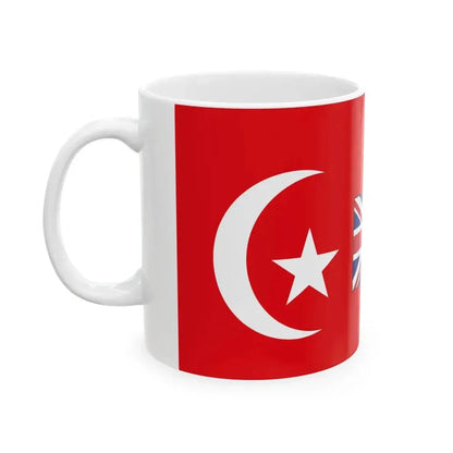 Flag of Cecil Rhodes Cape to Cairo (Egypt) White Coffee Mug - Go Mug Yourself