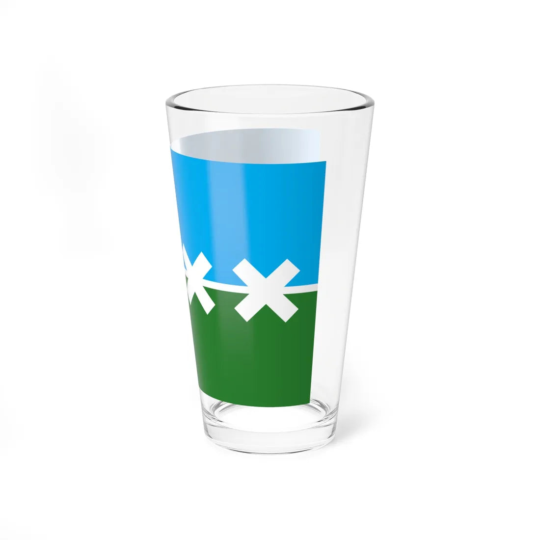 Flag of Cedar Park Texas 2016-2019 (United States) Pint Glass 16oz - Go Mug Yourself