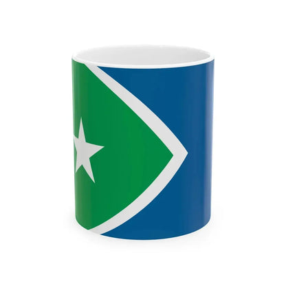Flag of Cedar Rapids Iowa (United States) White Coffee Mug 11oz - Go Mug Yourself