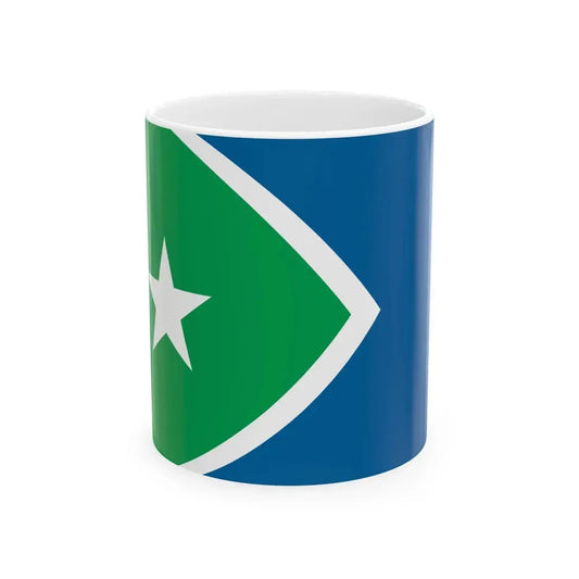 Flag of Cedar Rapids Iowa (United States) White Coffee Mug 11oz - Go Mug Yourself